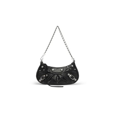BALENCIAGA WOMEN'S LE CAGOLE CHAIN BAG MINI IN BLACK 6958141VG9Y1000 (20.8*13*4.3cm)